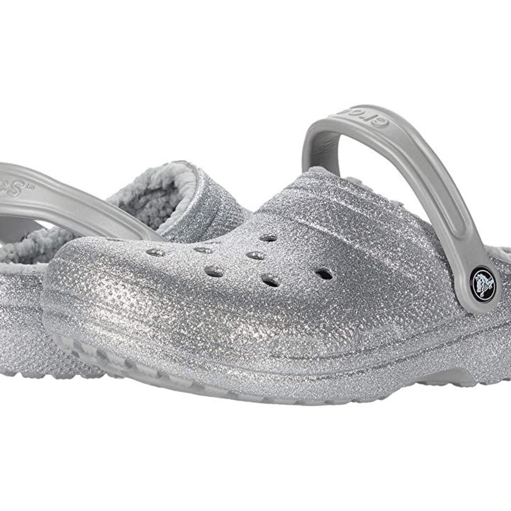 Crocs Classic Glitter Lined Womens Clogs